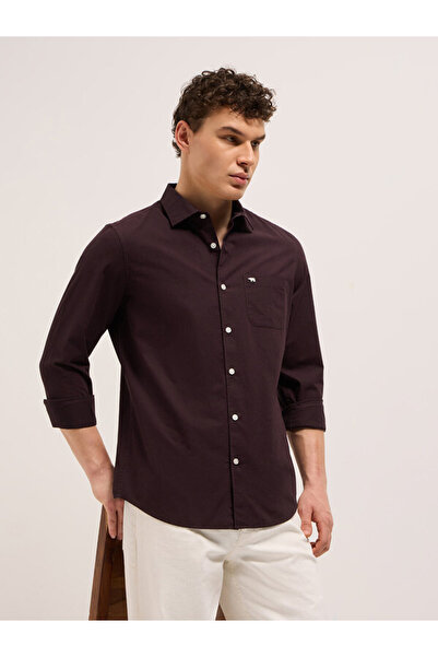 The Bear House Men's Regular Fit Cotton Shirt Long Sleeves Casual & Formal Soft Fabric