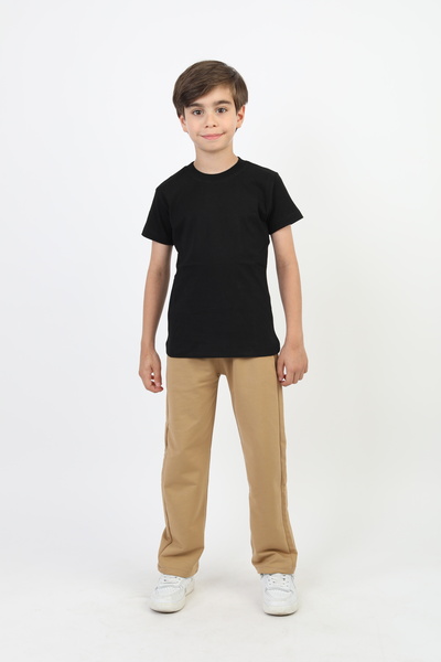 SLOBODA Unisex Waist Ribbed Taba Canvas School Pants