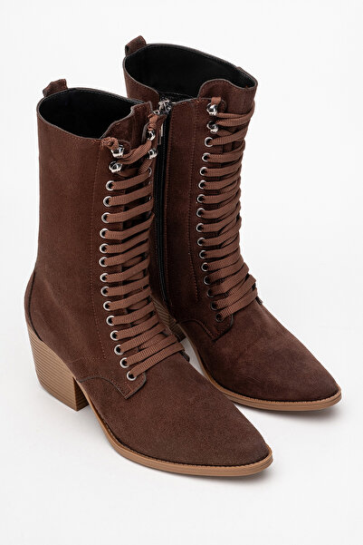 by selvi Lukka Shoes Cizme Maria pentru femei, maro amar, din piele intoarsa,...