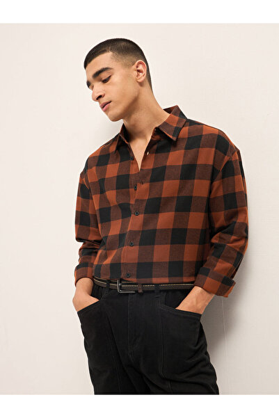 The Bear House Men's Regular Fit Cotton Shirt Long Sleeves Casual & Formal Soft Fabric