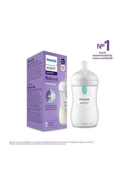 Philips Avent Philips Avent Natural Response Baby Feeding Bottle With Airfree...