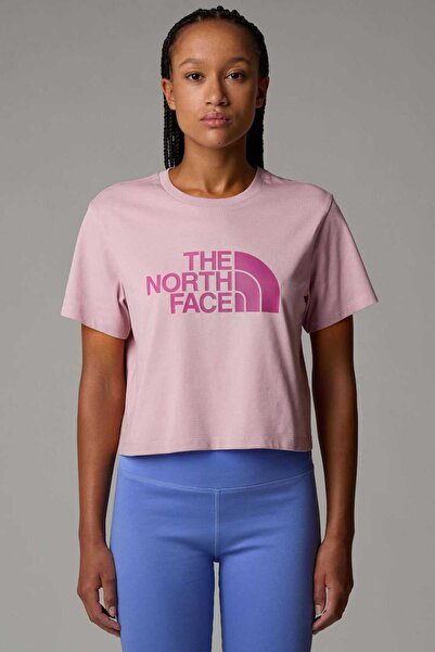 THE NORTH FACE W Ss Easy Relaxed Cropped Tee Women's T-Shirt Black