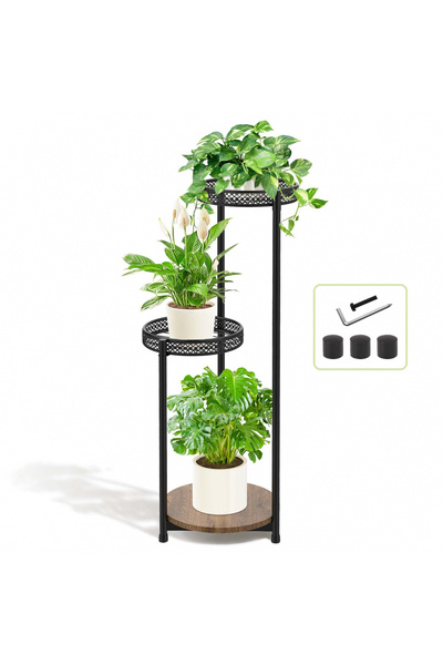 OEM Suport metalic cu 3 niveluri pentru ghiveci de flori, pentru birou, grădi...