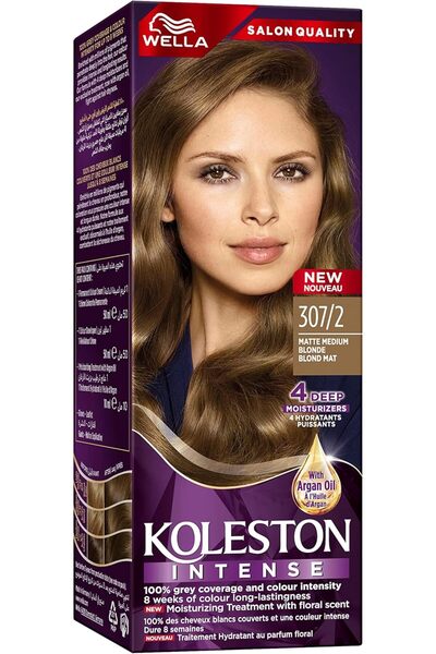 Koleston Wella Intense Hair Color 307/2 Matte Medium Blonde