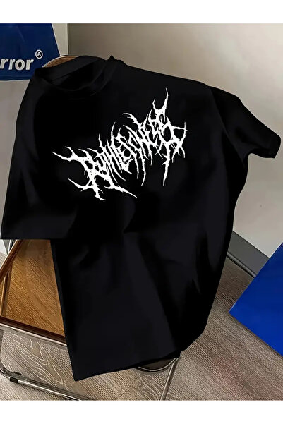 Marco Fresco Unisex καθημερινό άνετο μπλουζάκι με στάμπα με τατουάζ για νέους