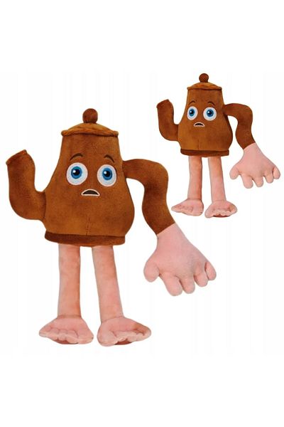 ABYZ Plush toy Kettle Sahur Brain Rot Size 41cm, Color Brown/Beige