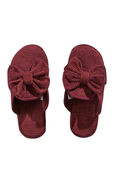 LC Waikiki Γυναικείες παντόφλες εσωτερικού χώρου LCW HOME από βελούδινο υλικό