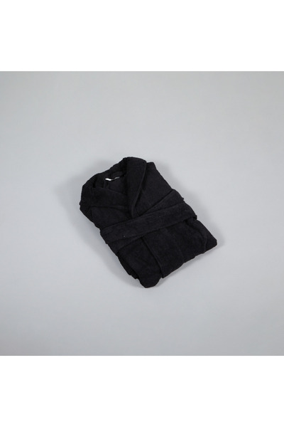 Bed N Home SA 100% Egyptian cotton black bathrobe 64*115 cm