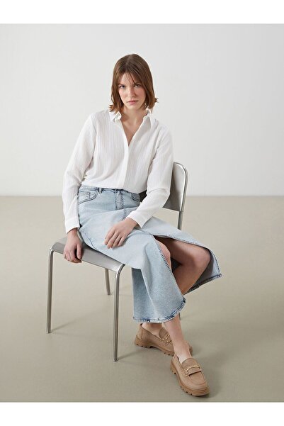 LC Waikiki Pantofi de damă LCW STEPS aspect de piele Metal cu detaliu aplicat...