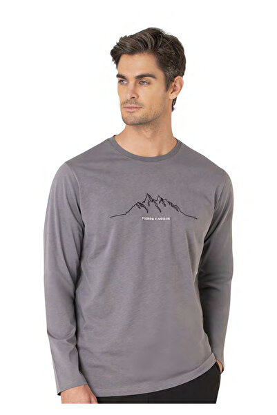 Pierre Cardin Erkek Yeni Sezon Bisiklet Yaka Uzun Kol Pamuk Ev Giyim Pijama Takımı VRP.C.P61E01.Y01