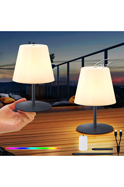 OEM Lămpi de masă 9 x 9 x 17 cm, 7 culori RGB, încărcare USB, control tactil,...