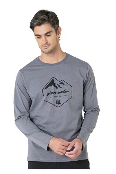 Pierre Cardin Ανδρικό σετ πιτζάμες με μακρυμάνικο βαμβακερό σπίτι νέας σεζόν VRP.C.P60.E97.Y01