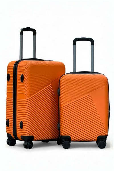 ZAAPPY Lightweight Hard Shell 20 Inch (7-10kg) & 24 Inch (20-25kg) Combo Orange