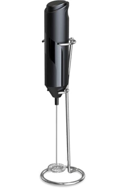 Generic NEW Electric Milk Frother Handheld with Stainless Steel Stand Battery Powered Foam Maker, Whisk Drin