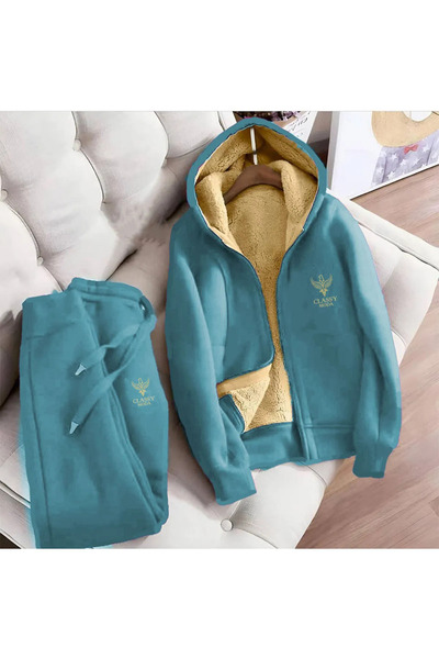bellanova 🖤   Tracksuit Set – 2-Piece Combination Bottom-Top Compatible |   Embroidery Detailed |   Hooded 3 Thread Raster