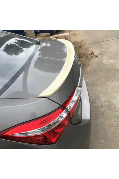 HasAkman Toyota Corolla E170 İnce Bagaj Üstü İthal Spoiler Parlak Siyah Plast...