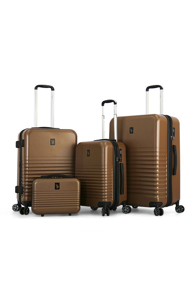 U.S. Polo Assn. Hardshell Trolley Bag 4 Pcs, TSA Lock, L 28/M 24/S 20 / BC 14