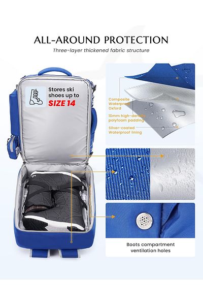 OEM Waterproof hiking backpack 61 L
