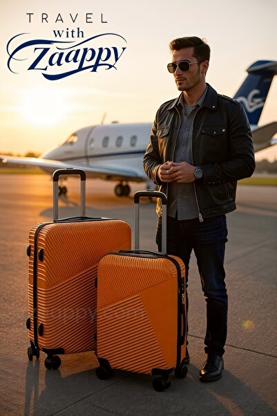 ZAAPPY Lightweight Hard Shell 20 Inch (7-10kg) & 24 Inch (20-25kg) Combo Light Purple