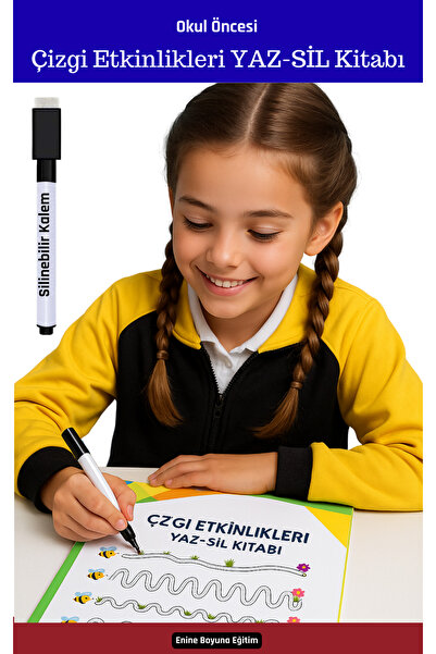 Enine Boyuna Eğitim كتاب أنشطة خط ما قبل المدرسة YAZ-SIL