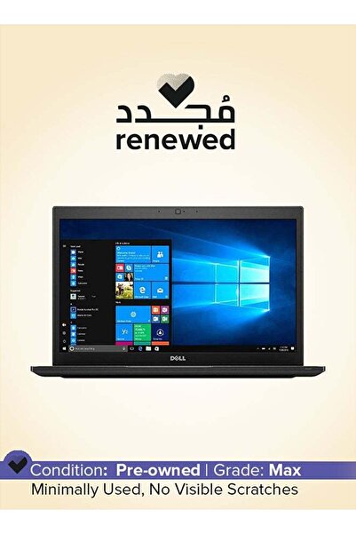 Dell Renewed Latitude 7480, 14", Core i5 6th Gen, 8GB RAM, 256GB SSD, Windows 10 Pro, Black