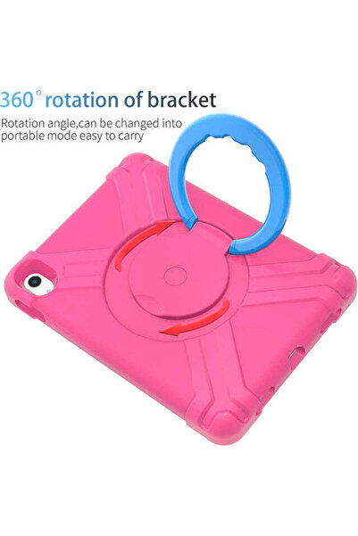 SIGLOO Rugged case with stand for Apple iPad Air 11"/10.9 Air 5/4, shockproof, pink red + blue