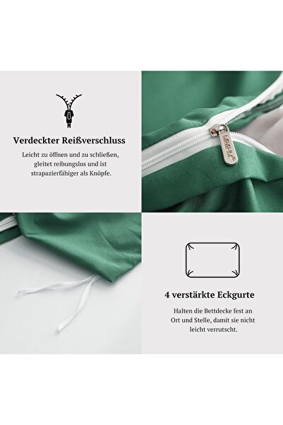 OEM Bed linen 135x200 2 pieces green