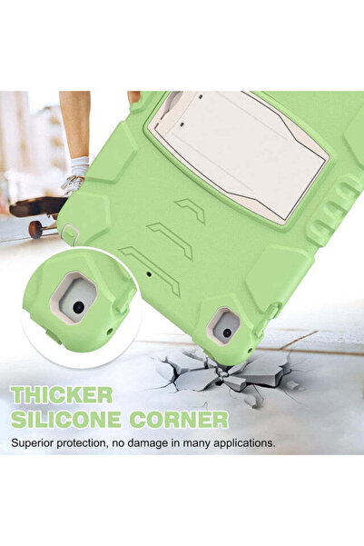 SIGLOO Husa robusta 3-Strat cu stand, Samsung Galaxy Tab A7 10.4", protectie totala, verde