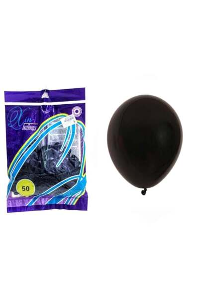 Balloon Set of 50 Party Balloons in Black Color