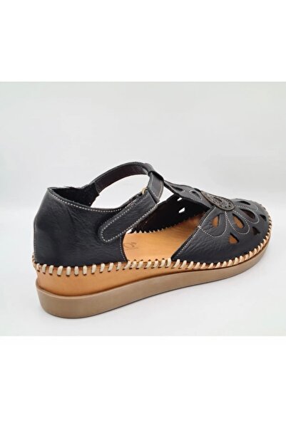 Brs Casso Genuine Leather Handmade Closed-Front Sandal