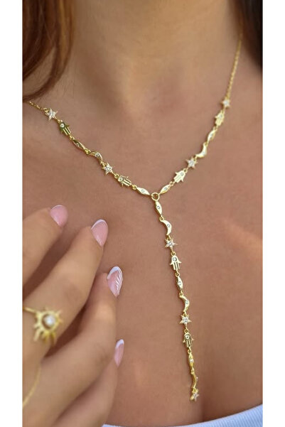 Wind Silver Y mix Fatma Eli Ay Yıldız Nazar 925 Ayar