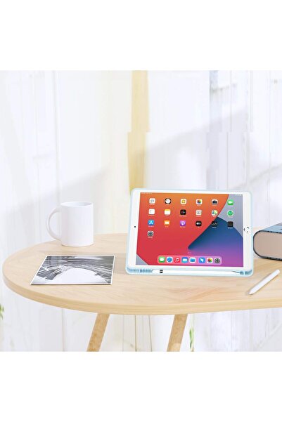 SIGLOO Husa premium Galaxy Tab S8 S7 11 inci piele sintetica suport Smart Pen spate PC light blue