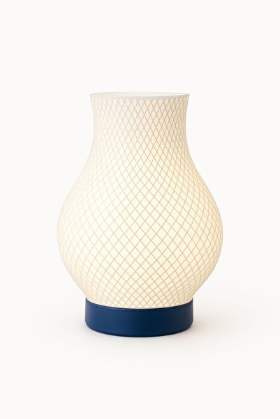 Generic Dekoratif Masa Lambası Modern Desen – E27 Ampul Uyumlu, PLA Malzemeli Gece Lambas