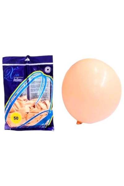 Balloon Set of 50 Party Balloons in Peach Color