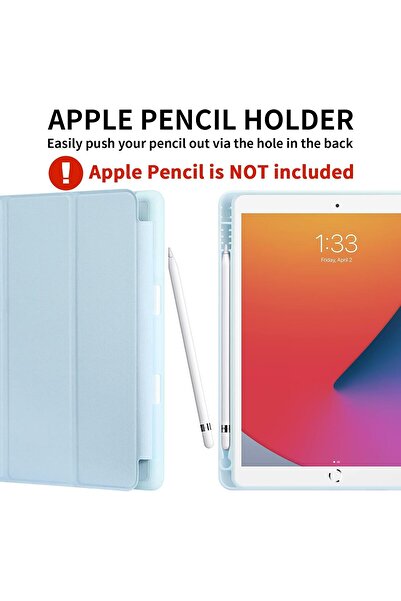 SIGLOO Husa premium iPad Pro 12.9 (2022/2021/2020/2018), PU, policarbonat, suport Pen, Blue