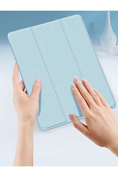 SIGLOO Husa premium Samsung Galaxy Tab S9/S9 FE 11", PU sintetic, suport Smart Pen, spate PC, Blue