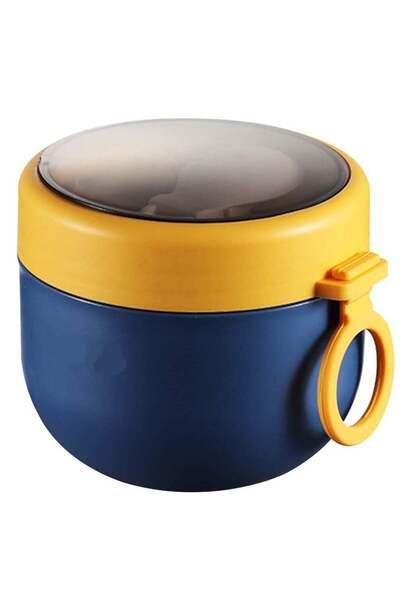 Generic SYOSI Food Jar For Kids with Foldable Spoon Vacuum Insulated Stainless Steel Thermal Food Container