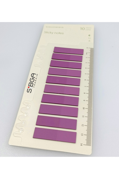 sibga tasarım ملصق ملون بنفسجي شفاف Post-it Post It. علامة مرجعية لاصقة ملاحظات ورقية 200 ورقة