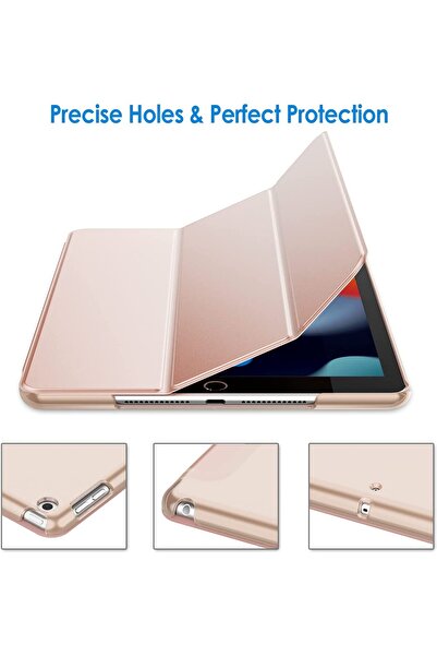 SIGLOO Case for iPad 10.2 inch tablet model 9 8 7 2019 2020 2021 with wake up sleep function pink