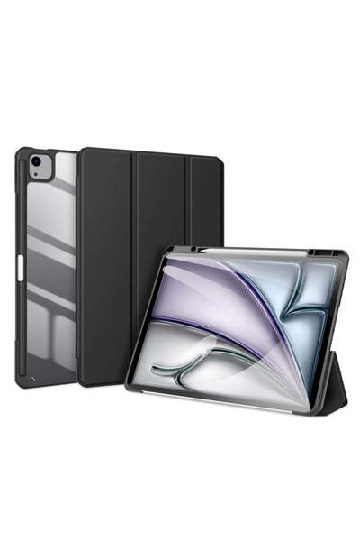 SIGLOO Premium case for Apple iPad Air 13" 2024, imitation leather, Smart Pen, PC case, shockproof, Black