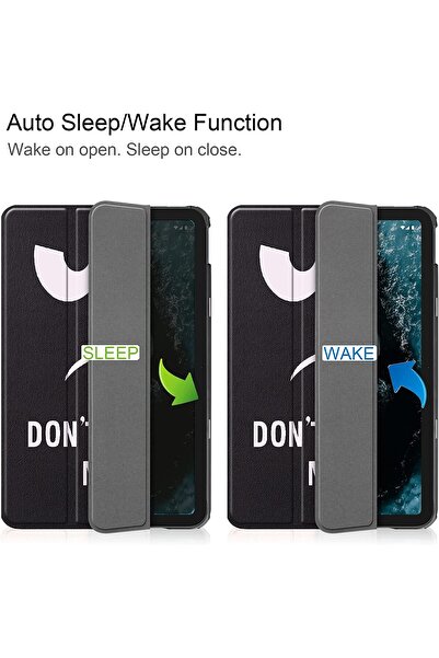 SIGLOO Husa Slim Trifold Smart Cover pentru Lenovo Tab M9 9 inci premium dont touch me