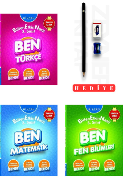 Bilfen Yayıncılık 3.Sınıf Ben Türkçe Matematik Fen Bilimleri Tüm Dersler Seti...