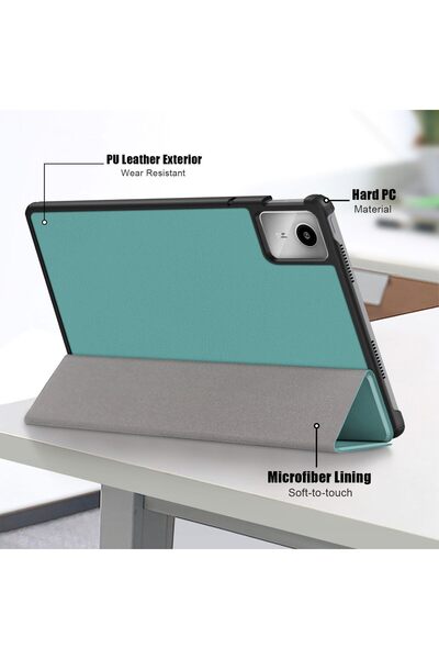 SIGLOO Husa Slim Smart Cover Trifold pentru Lenovo Tab M11 2024 11 inci blue marin