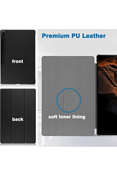 SIGLOO Husa premium pentru Samsung Galaxy Tab S9 Plus S9 FE Plus 12.4 inci UltraSlim stand Black