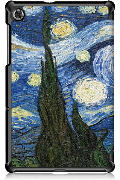 SIGLOO Husa slim Smart Cover Trifold pentru Huawei MatePad 11 10.95 inci abstract painting