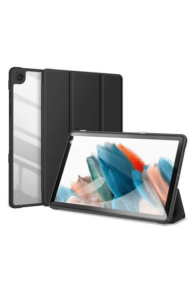 SIGLOO Premium case Tab A9 8.7 inches interior synthetic leather back transparent PC shockproof black