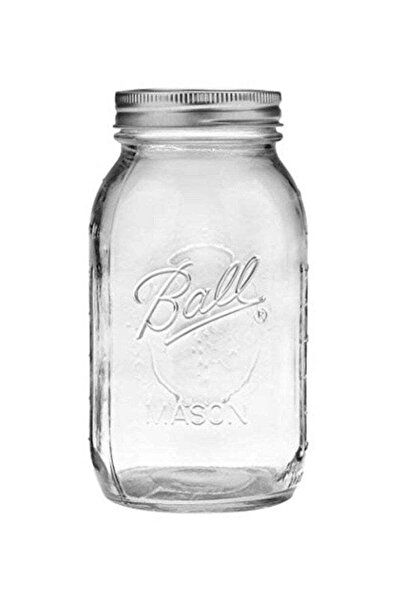 Generic Ball Mason Jar With Lid Clear 12 x 12 x 12inch