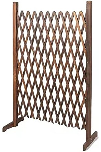 genric FFD Wooden Freestanding Portable Expandable Garden Fence - Wicker Trellis Pet Gate 120cm Pack of 3