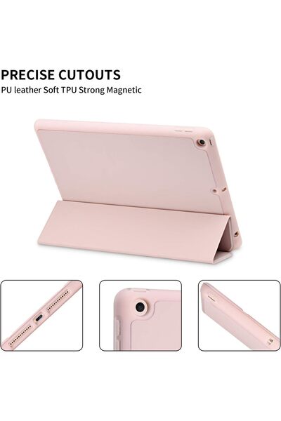 SIGLOO Premium case for iPad Pro 12.9 (2022-2018), PU, polycarbonate back, Smart Pen, Pink