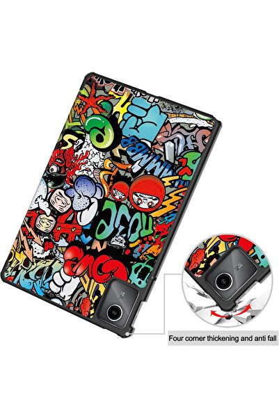 SIGLOO Husa Slim Smart Cover Trifold pentru Lenovo Tab M11 11 inci premium graffity